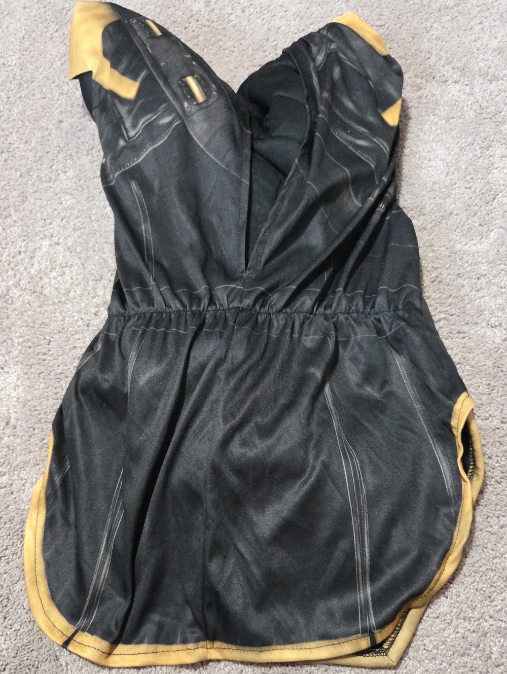 Marvel Avengers Endgame Hawkeye Ronin Black Hooded Utility Jacket with Gold Trim - Picture 5 of 14